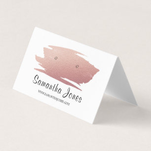 Rose Gold Foil Pinselstrich, Schmuck Display Card Visitenkarten
