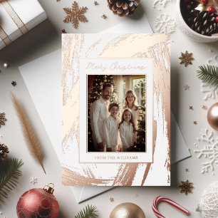 Rose Gold Foil Weihnachtskarte Weihnachtsgeschenk Folien Feiertagskarte