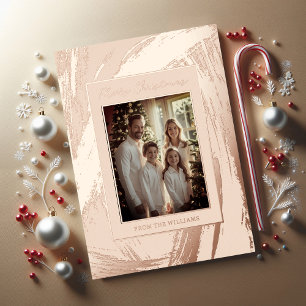 Rose Gold Foil Weihnachtskarte Weihnachtsgeschenk  Folien Feiertagskarte