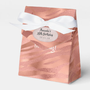 Rose Gold Folie Tiger Streifen Geschenkschachtel