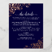 Rose Gold Frills auf eleganten Hochzeitsdetails