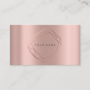 Rose Gold Frühporale Rahmen Lux Kupfer Peach Visitenkarte