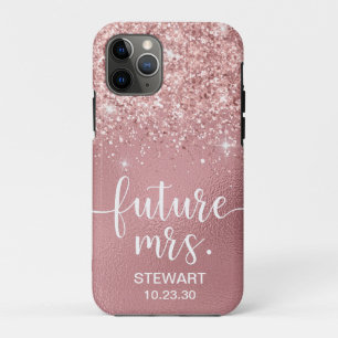 Rose Gold Future Mrs Glitter Case-Mate iPhone-Hüll iPhone Hülle