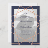 Rose Gold Geometric und Midnight Blue | Foto