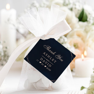 Rose-Gold-Geometrie-Midnight-Blue-Dankeschön-Anhän Geschenkanhänger