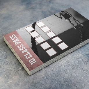 Rose Gold Girl Fitness 10 Class Cafè Treuekarte