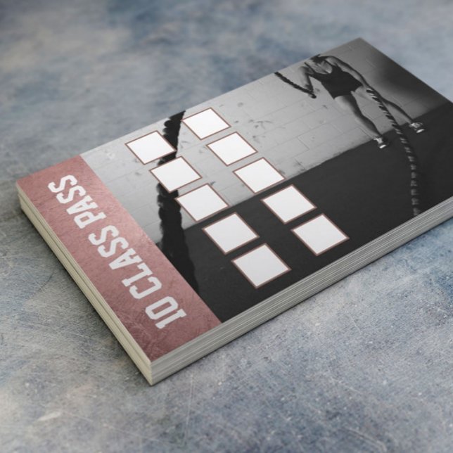 Rose Gold Girl Fitness 10 Class Cafè Treuekarte (Von Creator hochgeladen)