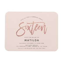 Rose Gold Girly Glitzer Überraschung Süßes 16 Gebu