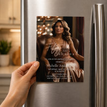 Rose Gold Glam 50. Geburtstagsfoto
