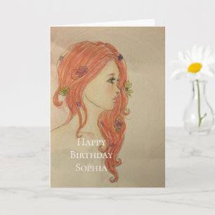 Rose Gold Glam Einhorn Geburtstag Karte