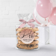 Rose Gold Glam Glitzer Sweet 16 Personalisiert