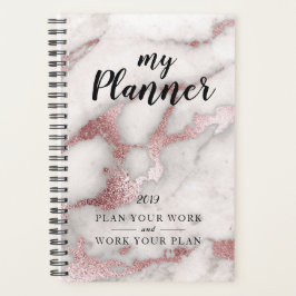 Rose Gold Glam Planner Planer