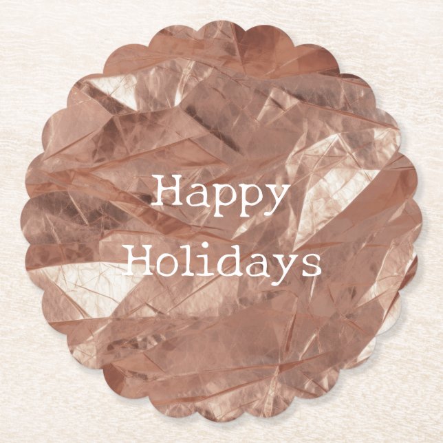 Rose Gold Glam Untersetzer (Vorderseite)