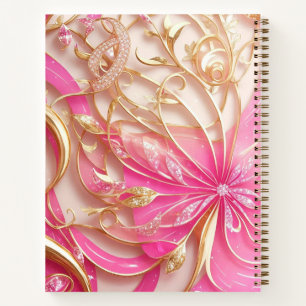 Rose Gold Glamour Klasse Business-Design Notizbuch