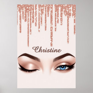 ✨ Rose Gold Glamour-Schönheit für den chic-feminin Poster
