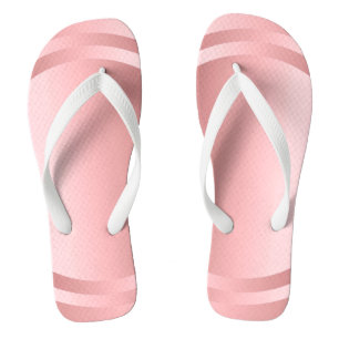 Rose Gold Glamour Template Trendy Moderne Elegant Flip Flops