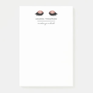 Rose Gold Glitter Augen Post-it Klebezettel
