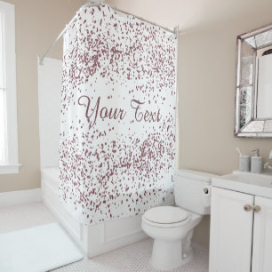 Rose-Gold-Glitter-Konfetti Duschvorhang