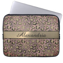 Rose Gold Glittery Leopard