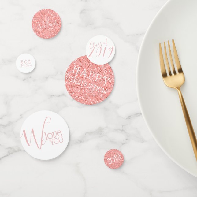 Rose Gold Glitzer Abschluss/Besondere Anlass Konfetti (Gruppe)