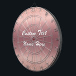Rose Gold Glitzer Benutzerdefinierter Text Dart Bo Dartscheibe<br><div class="desc">Personalisierte benutzerdefinierte Textdartboards mit Rose Gold Blush Glitzer Funkelnd Tropfen Design - Ihre Hochzeit oder Ihr Party Supplies / Geschenk - Fügen Sie Ihren einzigartigen Text / Name oder Entfernen Text - Erstellen Sie Ihre speziellen Grafikkarten / Geschenke - Verkleinern und verschieben oder entfernen und fügen Sie Text / Elemente...</div>