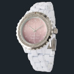 Rose Gold Glitzer Benutzerdefinierter Textname Übe Armbanduhr<br><div class="desc">Personalisierte Uhren mit benutzerdefinierter Text Rose Gold Pinsel Glitzer Funkelnd Tropfen Rosa Hochzeitsnahrung oder Party / Geschenke - Fügen Sie Ihren einzigartigen Text / Name oder Text entfernen - Make Your Special Watch Gift - Neu vergrössern und verschieben oder entfernen und fügen Sie Text / Elemente mit Anpassungs-Tool. Wählen Sie...</div>