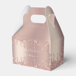 Rose Gold Glitzer Benutzerdefiniertes Geschenk ode Geschenkschachtel