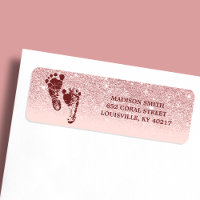 Rose Gold Glitzer Blush Pink Ombre Babynahrung