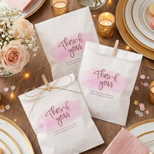 Rose Gold Glitzer Brautparty Vielen Dank Geschenktütchen
