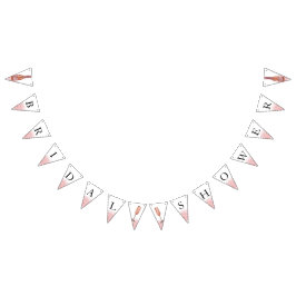 Rose Gold Glitzer Brautparty Wimpelkette