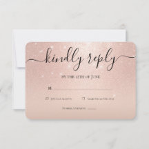 Rose Gold Glitzer Chic Rosa Blumenschlange