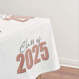 Rose Gold Glitzer Class 2025 Tischdecke