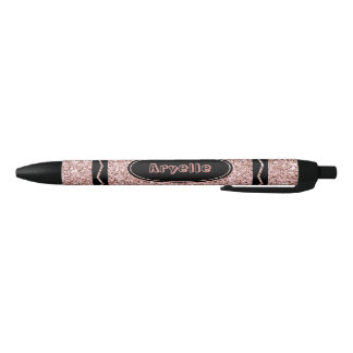 Rose Gold Glitzer Crayon Individuelle Name Push Pe Kugelschreiber