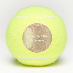 Rose Gold Glitzer Custom Text Tennis Balls Geschen Tennisbälle