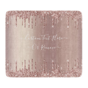 Rose Gold Glitzer Cutting Board mit benutzerdefini Schneidebrett