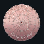 Rose Gold Glitzer Dart Board mit benutzerdefiniert Dartscheibe<br><div class="desc">Personalisierte Dartboards mit benutzerdefinierten Text Rose Gold Blush Glitzer Sparkle Tropfen Hochzeit oder Party / Geschenk - Fügen Sie Ihren einzigartigen Text / Name oder entfernen Text - Make your Special Dart Board Geschenk - Neu vergrössern und verschieben oder entfernen und hinzufügen / Elemente mit Anpassungstool. Wählen Sie Schriftart /...</div>