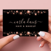 Rose Gold Glitzer Diamond Dust Black Makeust Artis
