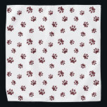 Rose Gold Glitzer Druckmuster Halstuch<br><div class="desc">Zeigen Sie,  wie viel Sie Tiere mit dieser niedlichen Rose Gold Glitzer Pfoten drucken gemustert bandana. Wetten Sie,  dass Ihr Haustier es auch anziehen wird!</div>