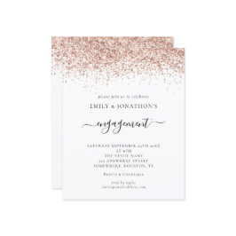 Rose Gold Glitzer Engagement Party einladen
