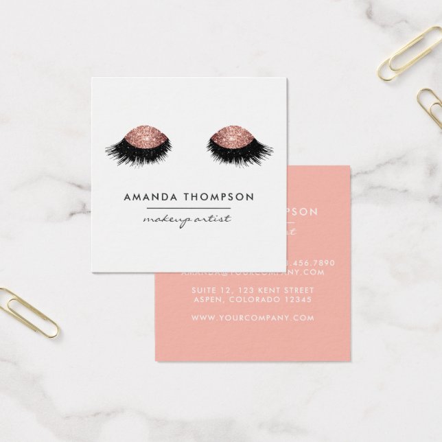 Rose Gold Glitzer Eyes (Büro)