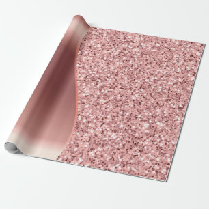 Rose Gold Glitzer Foil Geschenkpapier