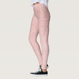 Rose Gold Glitzer funkeln Leggings