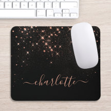 Rose Gold Glitzer Funkelnd Elegantes Glamour Scrip