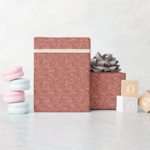 Rose Gold Glitzer Geschenkpapier