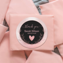 Rose Gold Glitzer Glam Floral Wreath