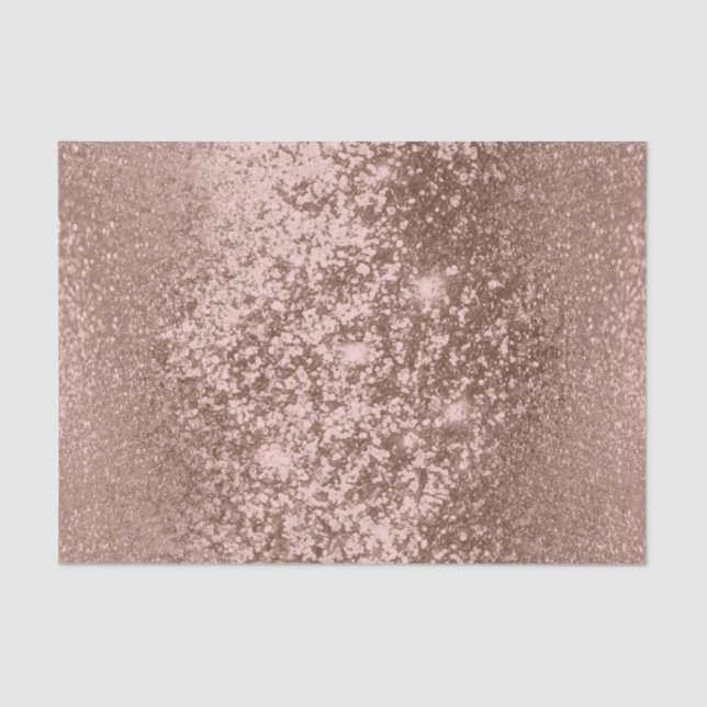 Rose Gold Glitzer Hintergrund Seidenpapier (Vorderseite)