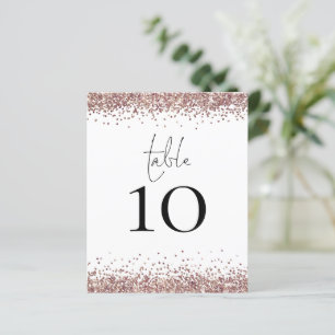 Rose Gold Glitzer Hochzeitstisch No White