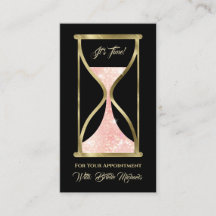 Rose Gold Glitzer Hourglass-Haare und Schminke