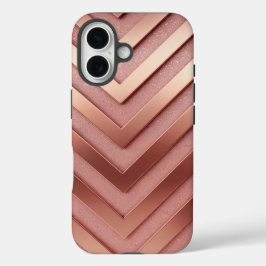 Rose Gold Glitzer iPhone 16 Fall Hülle