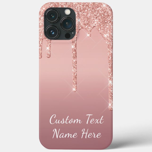 Rose Gold Glitzer - iPhone-Fall mit benutzerdefini Case-Mate iPhone Hülle (Rückseite)